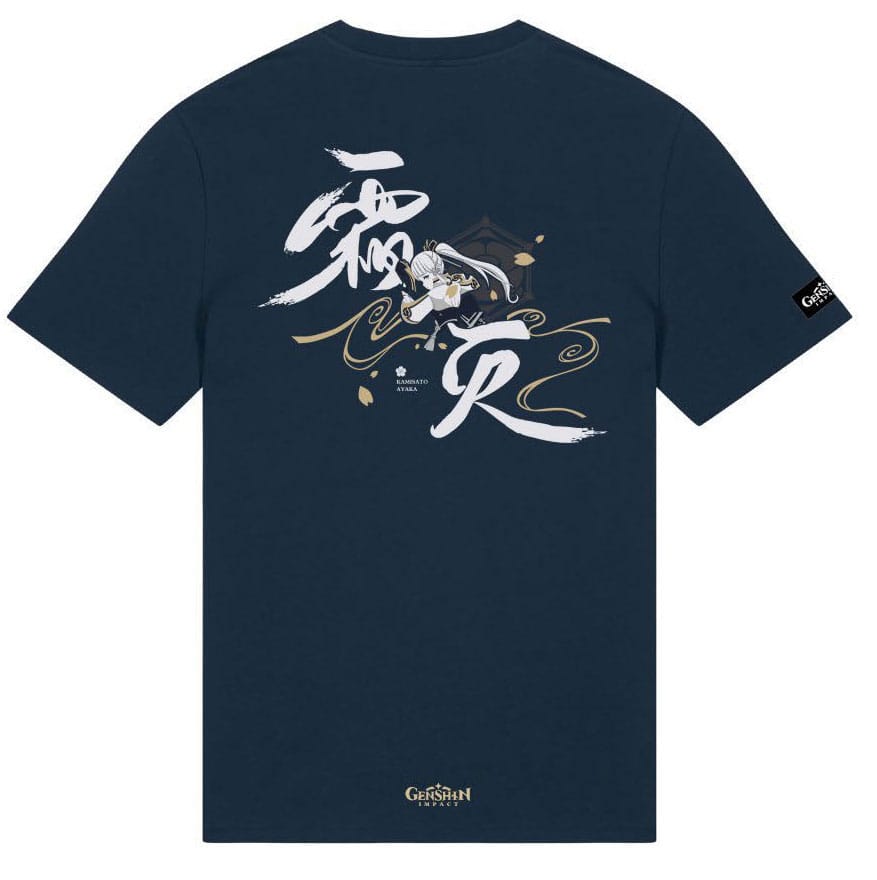 Genshin Impact T-Shirt Kamisato Ayaka Frostlake Heron   Größe M