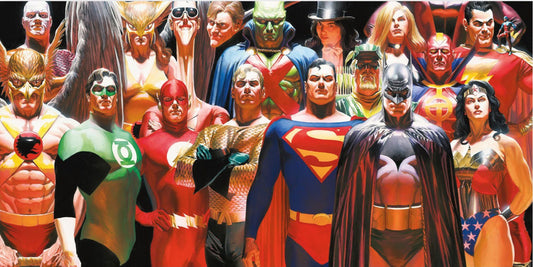 DC Comics Glasposter Justice League 60 x 30 cm