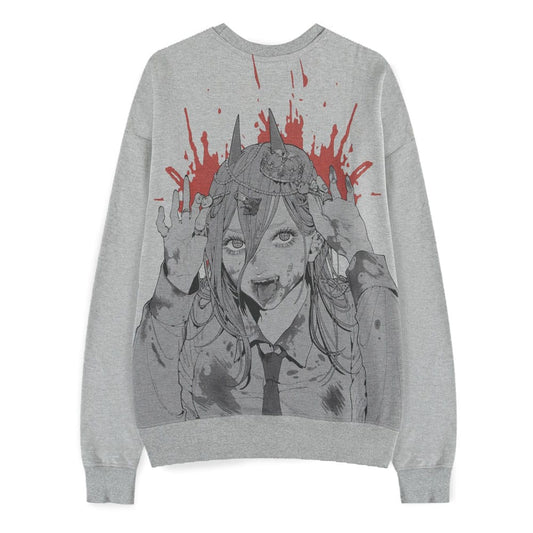 Chainsaw Man Pullover Power Grey Melange