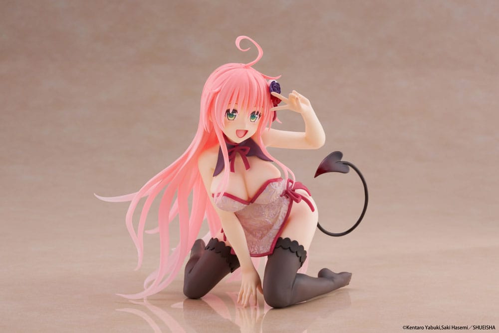 To Love-Ru Darkness PVC Statue Desktop Cute Figure Lala Chinese Dress Ver. 13 cm