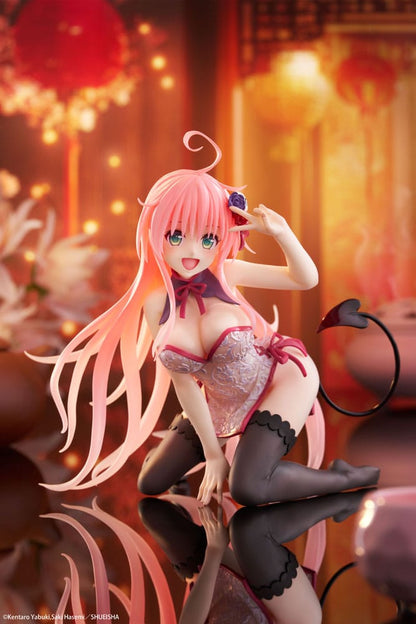 To Love-Ru Darkness PVC Statue Desktop Cute Figure Lala Chinese Dress Ver. 13 cm