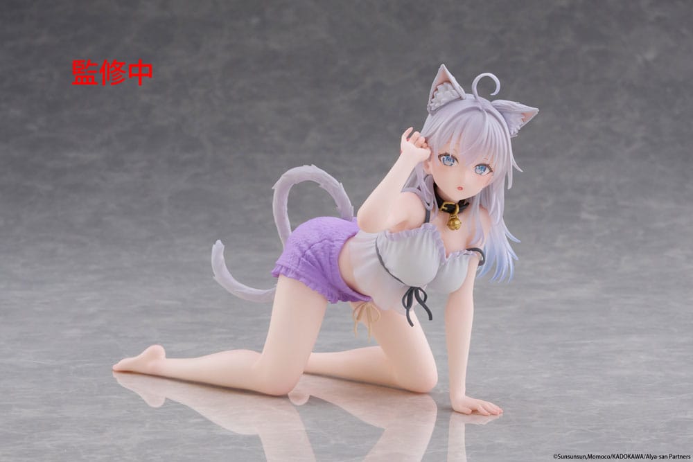 Alya Sometimes Hides Her Feelings in Russian PVC Statue Desktop Cute Figure Alya Cat Ear Roomwear Ver. 13 cm
