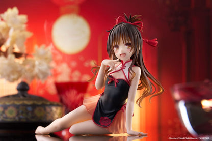 To Love-Ru Darkness PVC Statue Desktop Cute Figure Mikan Yuki Chinese Dress Ver. 13 cm