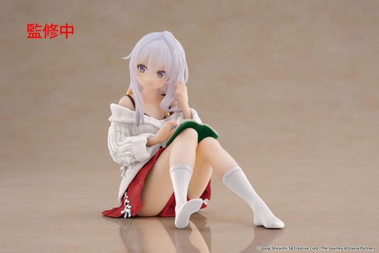 Wandering Witch: The Journey of Elaina PVC Statue Desktop Cute Figure Elaina Casual Clothes Ver. Renewal 13 cm