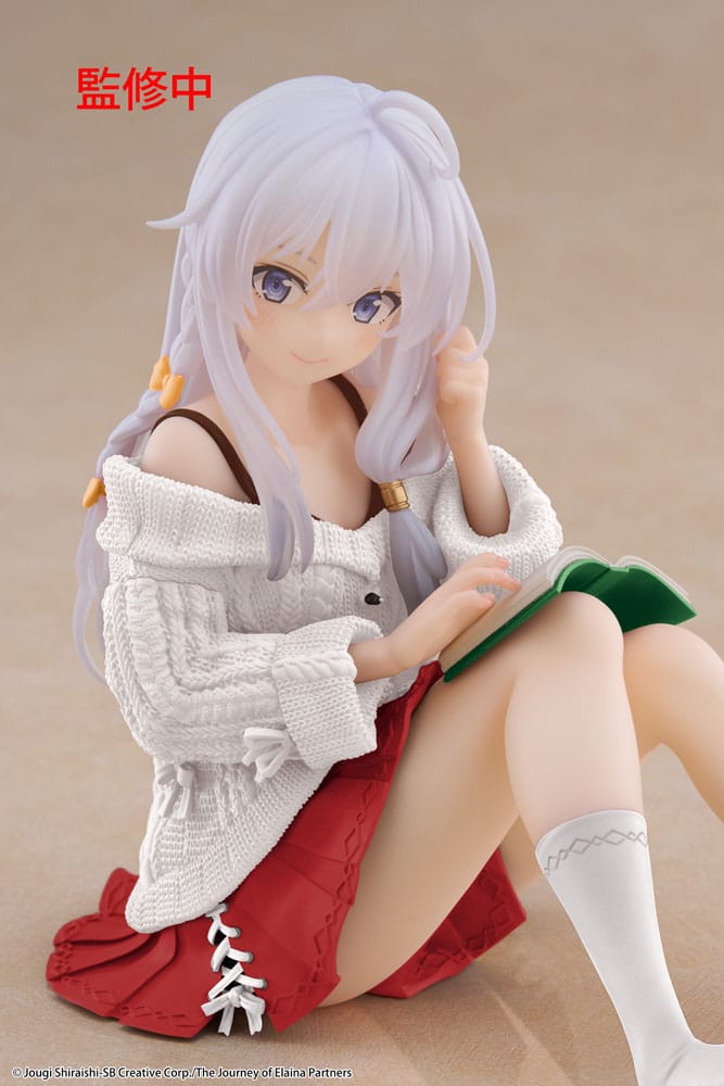 Wandering Witch: The Journey of Elaina PVC Statue Desktop Cute Figure Elaina Casual Clothes Ver. Renewal 13 cm