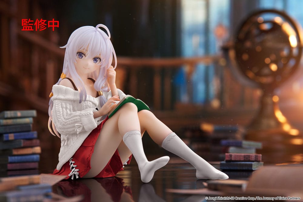 Wandering Witch: The Journey of Elaina PVC Statue Desktop Cute Figure Elaina Casual Clothes Ver. Renewal 13 cm