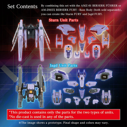 Zoids Model Kit Zubehör-Set AM-Z01CP Berserk Fury Sturm & Jagd Unit