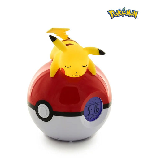 Pokémon Wecker Pokeball mit Leuchtfunktion Pikachu 18 cm