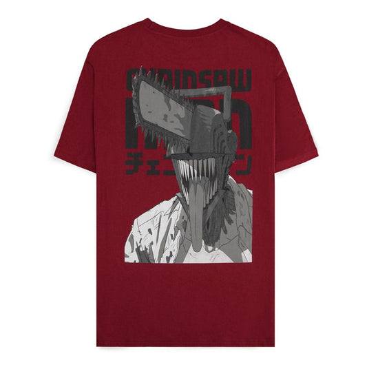 Chainsaw Man T-Shirt Smile Bordeaux  Größe L